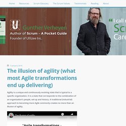 The illusion of agility (what most Agile transformations end up delivering)