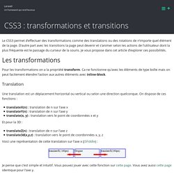 CSS3 : transformations et transitions – Laravel