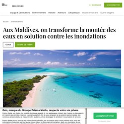 Aux Maldives, on transforme la montée des eaux en solution contre les inondations