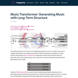 Music Transformer: Générer de la musique avec une structure à long terme
