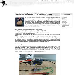 Transformer un Raspberry Pi en multimètre réseau