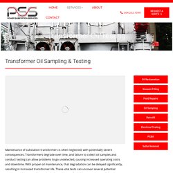Transformer Oil Testing Services