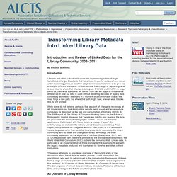 Association for Library Collections & Technical Services (ALCTS)