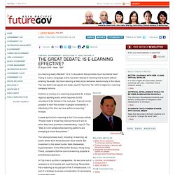 The great debate: is e-learning effective?