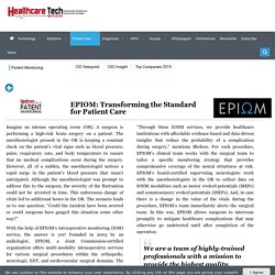 EPIOM: Transforming the Standard for Patient Care