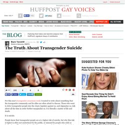 The Truth About Transgender Suicide 