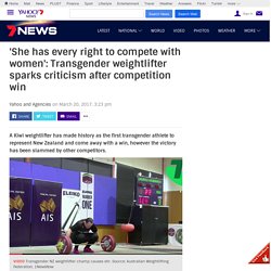 Kiwi transgender weightlifter Laurel Hubbard s win causes stir among female Aussie competitors