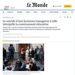 Le suicide d’une lycéenne transgenre à Lille interpelle la communauté éducative