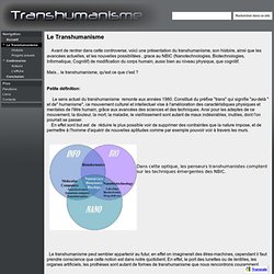 Le Transhumanisme - transhumanisation