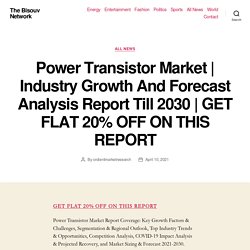 Industry Growth And Forecast Analysis Report Till 2030