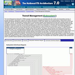 Transit Management Subsystem