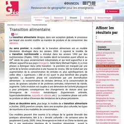 Transition alimentaire