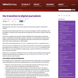 The Transition to Digital Journalism