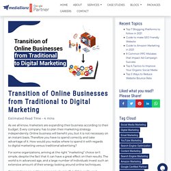 Transition of Online Businesses from Traditional to Digital Marketing