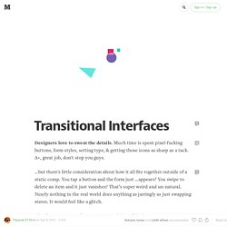 Transitional Interfaces
