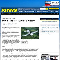 Transitioning through Class B Airspace
