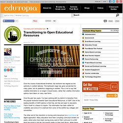 Transitioning to Open Educational Resources
