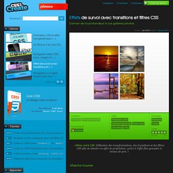 Effets de survol avec transitions et filtres CSS - Donner de la profondeur à vos galeries photos