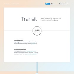 Transit - CSS