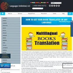 How to Get Your Book Translated in Any Language