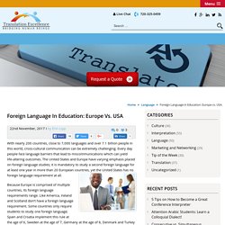 Foreign Language in Education: Europe vs. USA