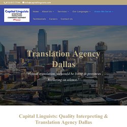 Translation Agency Dallas at Capital Linguists