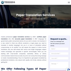 What is the role of paper translation services in better ROI?