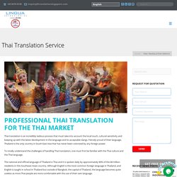 English to Thai Translation Services in Singapore