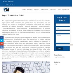 Certified Legal Translator
