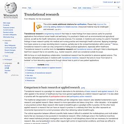 Translational research