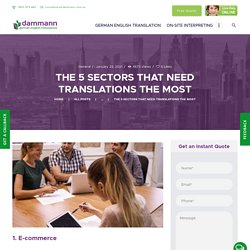 Some Important Sectors Which Are Most Needed In Translation