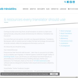 6 resources every translator should use - Web-Translations