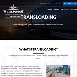 Get Professional Goods Transloading Services