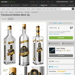 Translucent Bottles Mock Up