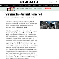 Transmedia: Entertainment reimagined