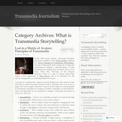 What is Transmedia Storytelling?