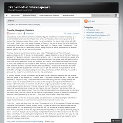 Multimedia Essays « Transmedial Shakespeare