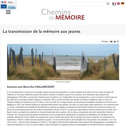 La transmission de la mémoire aux jeunes