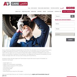Engine & Transmission Repairs in UAE - AG Cars Services