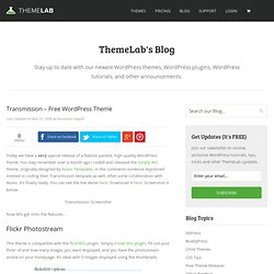 Transmission – Free WordPress Theme