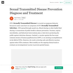 Sexual Transmitted Disease Prevention Diagnose and Treatment