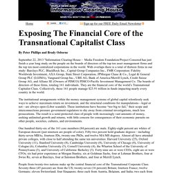 Exposing The Financial Core of the Transnational Capitalist Class