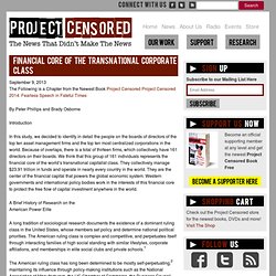 Financial Core of the Transnational Corporate Class – Censored Notebook, Investigative Research