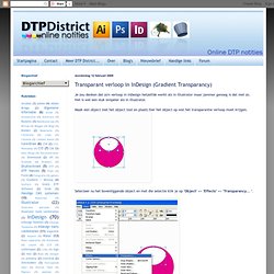 Transparant verloop in InDesign (Gradient Transparancy)