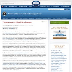 Transparency for Global Development