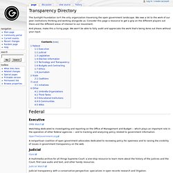 Transparency Directory - PEO
