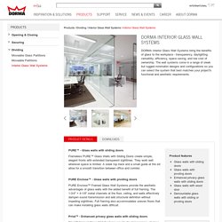 DORMA Interior Glass Wall Systems – Transparency and Versatility