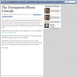 The Transparent iPhone Concept