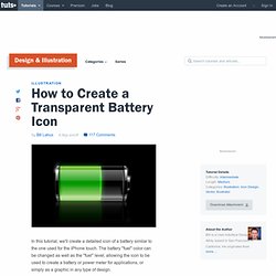 How to Create a Transparent Battery Icon