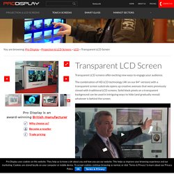 Transparent LCD Screen